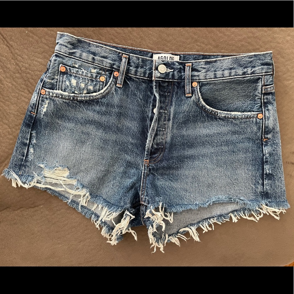 Agolde Parker Denim Shorts